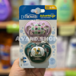 پستانک 2 عددی 6تا18 ماه دکتر براونز Dr.Browns