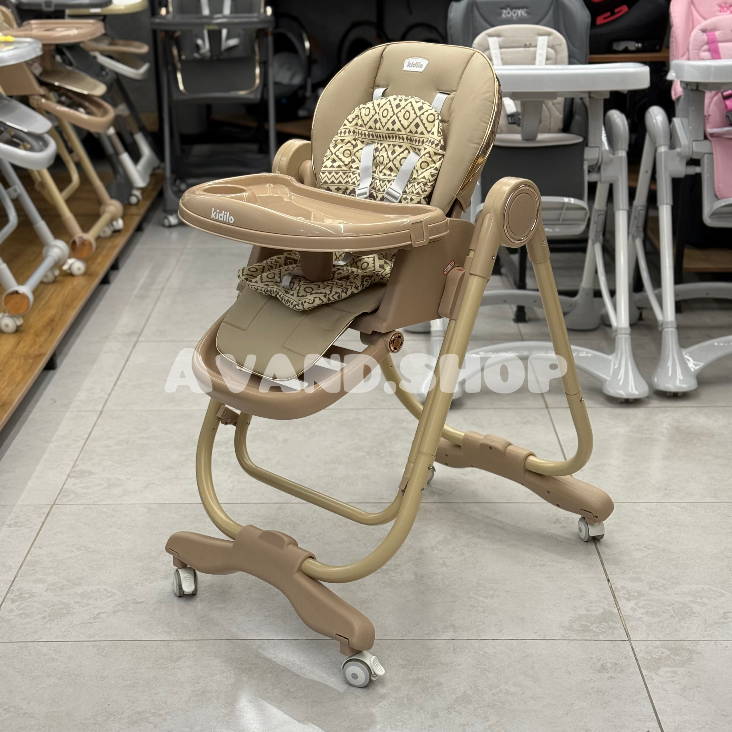 IMG_1597 صندلی غذای تاب شو کیدیلو Kidilo مدل KD169 (کرم) - Image 1