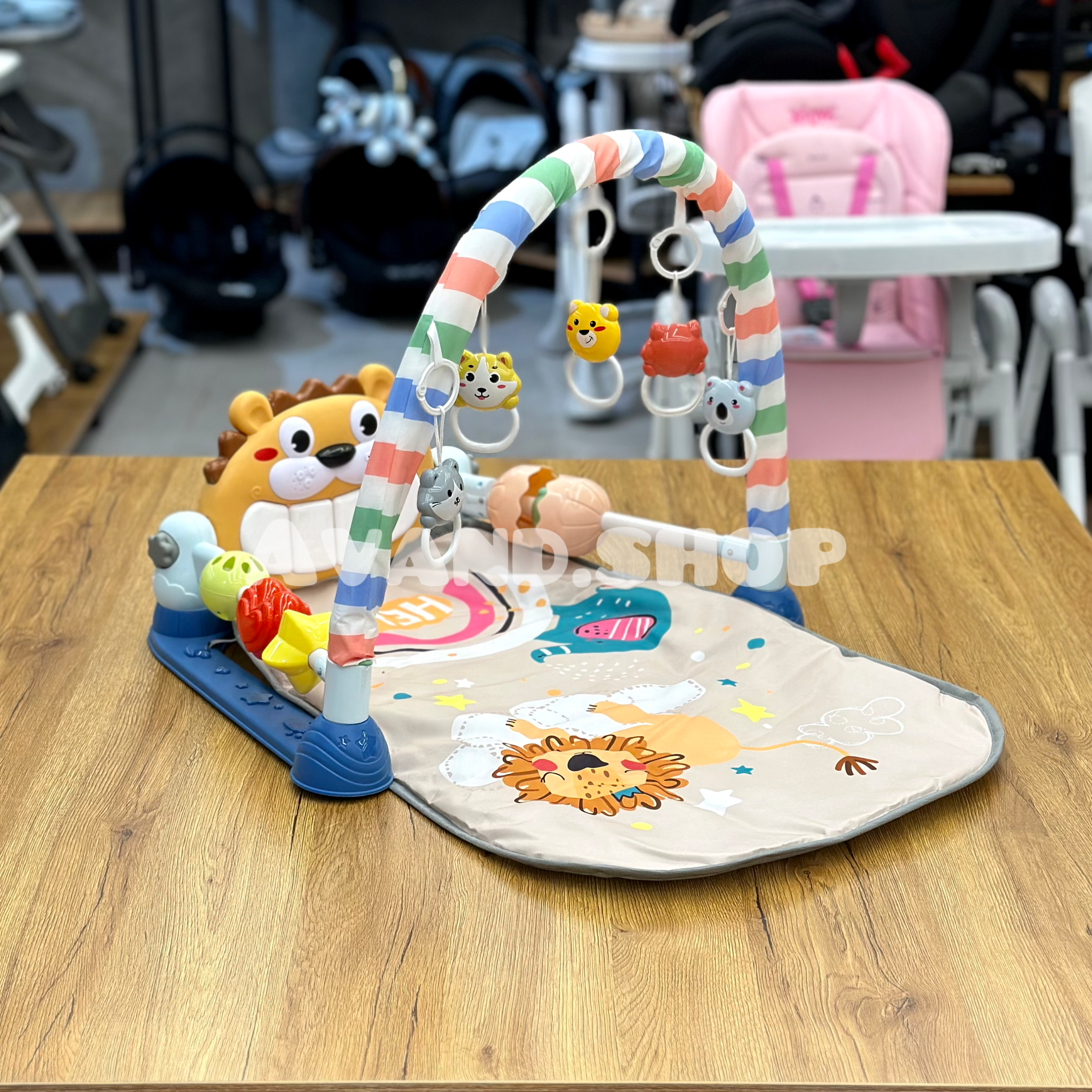 IMG_1696 تشک بازی خارجی موزیکال مدل هانگر HUANGER (طرح شیر) - Image 1