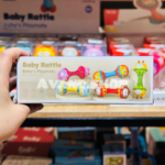 جغجغه دمبلی دو طرفه بیبی رتل Baby Rattle