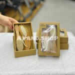 ست شانه و برس چوبی الیاف طبیعی اونت Avent دو تیکه