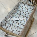 گهواره سنتی چوبی تاشو نوزاد مدل آنیا (طرح خرس ) - Image 2